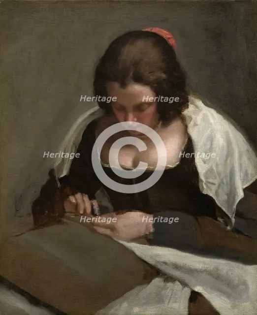 The Needlewoman, c. 1640/1650. Creator: Diego Velasquez.