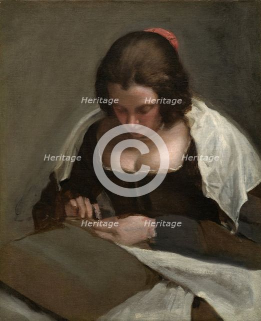 The Needlewoman, c. 1640/1650. Creator: Diego Velasquez.