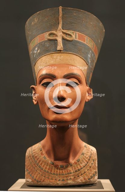 The Nefertiti Bust, ca 1350 BC. Artist: Ancient Egypt  