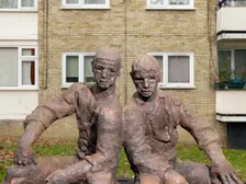 The Neighbours sculpture by Siegfried Charoux, Highbury Quadrant Estate, Islington, London, 2015. Artist: Chris Redgrave