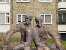 The Neighbours sculpture by Siegfried Charoux, Highbury Quadrant Estate, Islington, London, 2015. Artist: Chris Redgrave