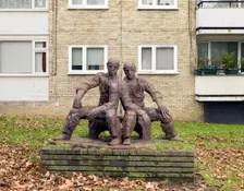 The Neighbours sculpture by Siegfried Charoux, Highbury Quadrant Estate, Islington, London, 2015. Artist: Chris Redgrave