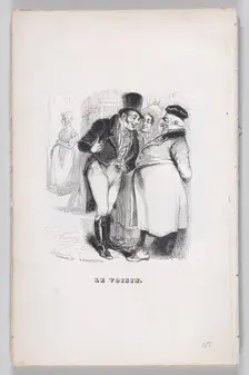 The Neighbor from The Complete Works of Béranger, 1836. Creator: John Thompson