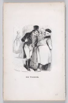 The Neighbor from The Complete Works of Béranger, 1836. Creator: John Thompson