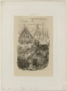 The Neighborhood, from Revue Fantaisiste, 1861. Creator: Rodolphe Bresdin