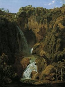 The Neptune Grotto (waterfall near Tivoli), 1809. Creator: Johann Martin von Rohden