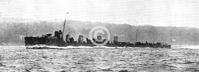 The newest British destroyer: H.M.S. "Nubian", 1909. Creator: Unknown.