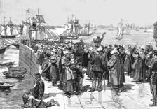 'The Newfoundland Cod Fishery; The Fishing-Fleet Leaving for the Banks 1891. Creator: Unknown