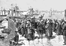 'The Newfoundland Cod Fishery; The Fishing-Fleet Leaving for the Banks 1891. Creator: Unknown