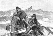 'The Newfoundland Cod Fishery; Fishing for Cod from a Doris or Flat-Bottomed Boat 1891. Creator: Unknown