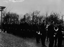 The Newfoundland Naval Reserve parading before the Governor at St. John's c1902, (1903)