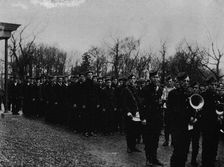 The Newfoundland Naval Reserve parading before the Governor at St. John's c1902, (1903)