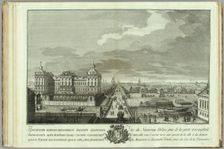 The Newly-Built Chambers Opposite the Anichkov gates (Book to the 50th anniversary of the founding of St. Petersburg), 1753. Artist: Vasilyev, Yakov Vasilyevich (1730-1760)