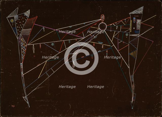 The Net (Das Netz), 1942. Creator: Kandinsky, Wassily Vasilyevich (1866-1944).