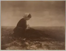 The Net Mender, 1894. Creator: Alfred Stieglitz