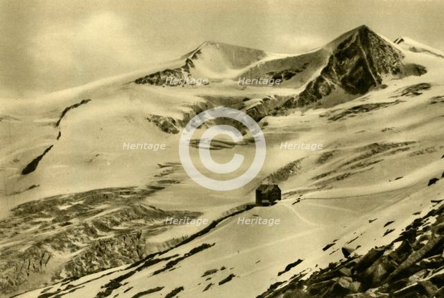 The Neue Prager Hütte, Großvenediger mountain, Tyrol, Austria, c1935. Creator: Unknown.