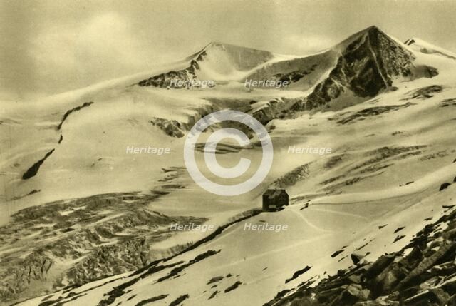 The Neue Prager Hütte, Großvenediger mountain, Tyrol, Austria, c1935. Creator: Unknown.