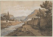 The Neuve River at the End of the Dardenne Valley, 1800s. Creator: Edouard Jean Marie Hostein (French, 1804-1889)