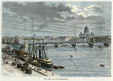 The Neva at St Petersburg Russia, c1880