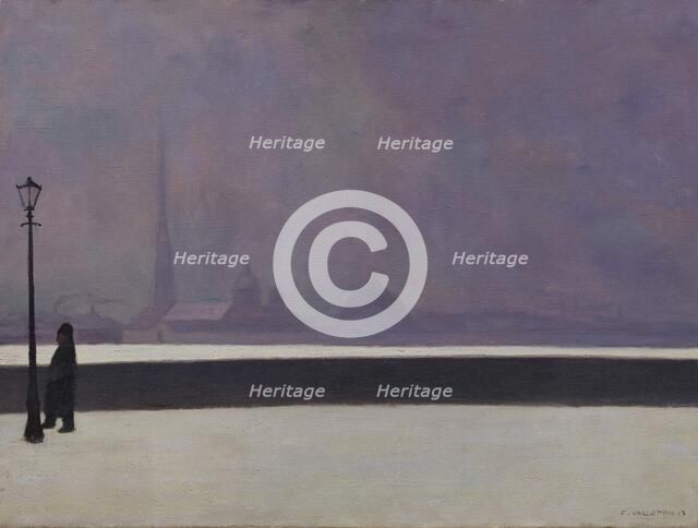 The Neva River, light mist, 1913.