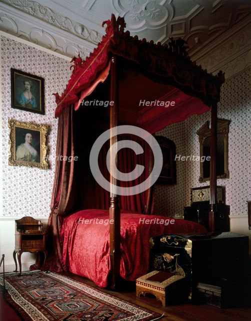 The Neville bedroom, made in 1766, Audley End House, Essex, 1986. Artist: Unknown