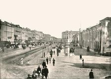 The Nevski Prospect, St Petersburg, Russia, 1895. Creator: Unknown