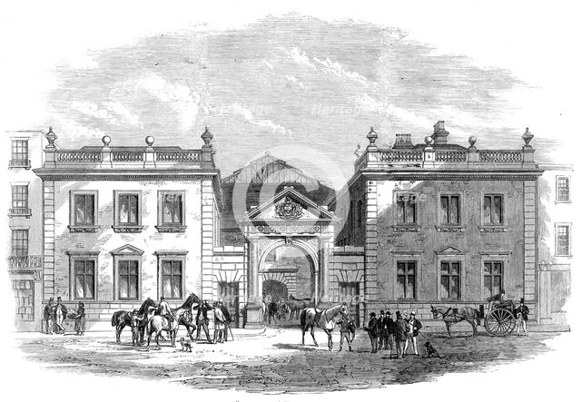 The new "Tattersall’s" at Knightsbridge-Green, 1864. Creator: Unknown.