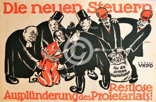 The new taxes, 1924. Creator: Stiller, Alfred (1879-1954).