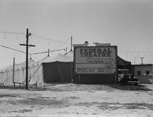 The new theatre, a government-sponsored revival, San Bernardino, California, 1937. Creator: Dorothea Lange