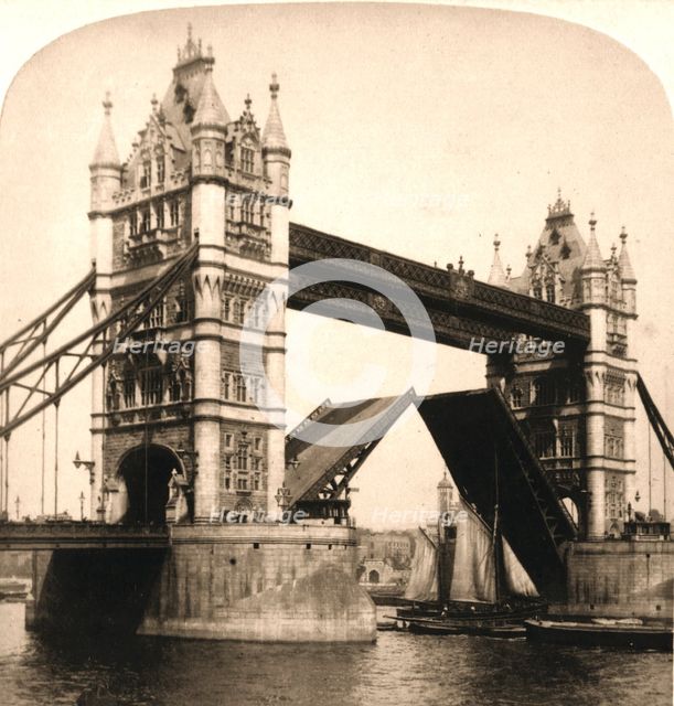 'The New Tower Bridge, London', 1896.  Creator: Works and Sun Sculpture Studios.