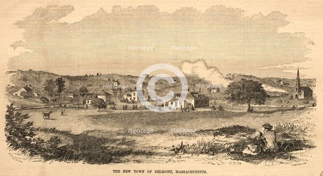The New Town of Belmont, Massachusetts, 1859. Creator: Winslow Homer (American, 1836-1910).