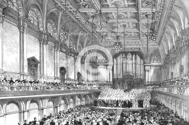 'The New Town Hall at Portsmouth - the Prince of Wales declaring the building open,1890 Creator: Unknown.