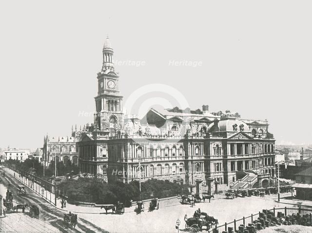 'The New Town Hall', Sydney, Australia, 1895.  Creator: York & Son.