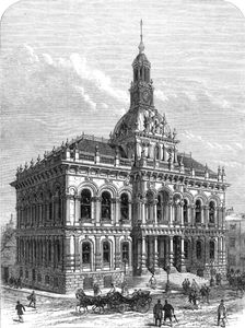 The new townhall at Ipswich, 1868. Creator: Unknown
