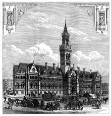 The new Townhall, Bradford, 1873. Creator: Unknown
