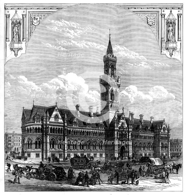The new Townhall, Bradford, 1873. Creator: Unknown.
