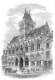 The new townhall of Northampton, 1864. Creator: Unknown