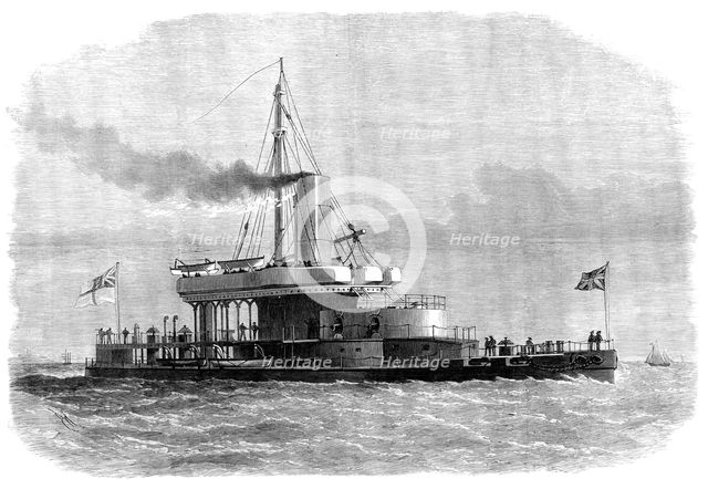 The new turret-ship Glatton, for harbour defence, 1871. Creator: Unknown.
