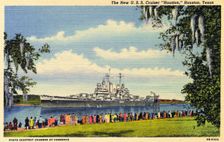 The new US Navy cruiser USS Houston Houston, Texas, USA, 1946