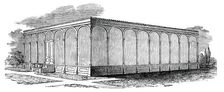 The New Victoria Regia House - Exterior, Chatsworth House, Derbyshire, 1850. Creator: Unknown