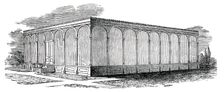 The New Victoria Regia House - Exterior, Chatsworth House, Derbyshire, 1850. Creator: Unknown