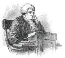 The New Vice-Chancellor, Sir R. M. Rolfe, 1850. Creator: Unknown