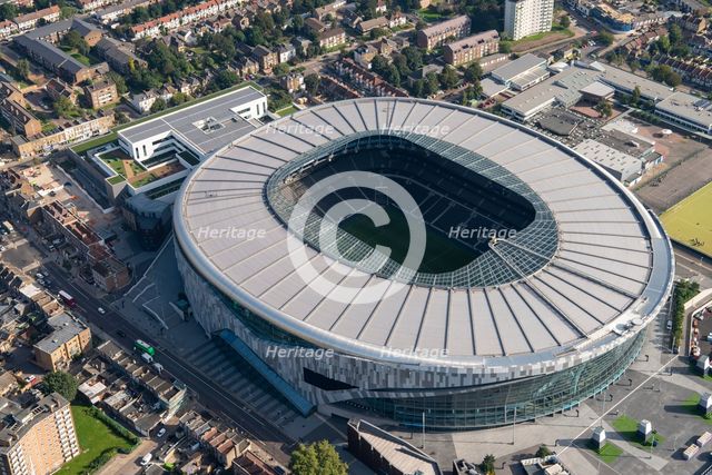 The new White Hart Lane Football Ground, home to Tottenham Hotspur FC, Tottenham, London, 2021. Creator: Damian Grady.