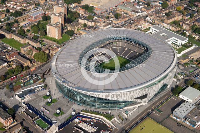The new White Hart Lane Football Ground, home to Tottenham Hotspur FC, Tottenham, London, 2021. Creator: Damian Grady.