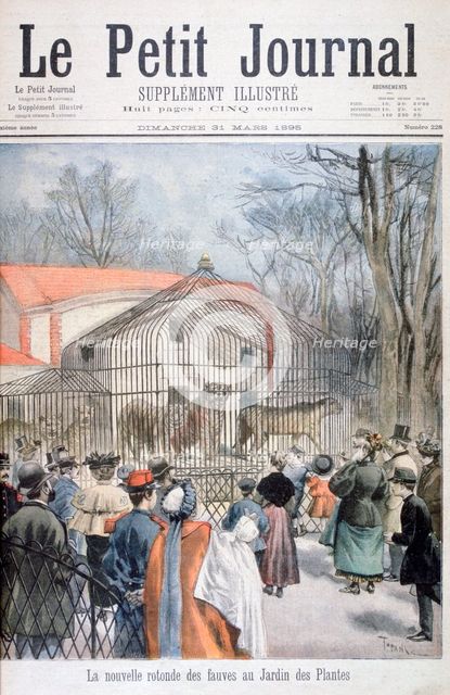 The new wildcat house at the Jardin des Plantes, Paris, 1895. Artist: Oswaldo Tofani