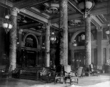 The New Willard Hotel, Washington, D.C. - lobby, between 1890 and 1950. Creator: Frances Benjamin Johnston
