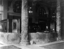 The new Willard Hotel, Washington, D.C. - registration counter, between 1890 and 1950. Creator: Frances Benjamin Johnston