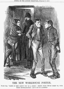 The New Workhouse Porter 1866. Creator: John Tenniel