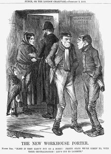 The New Workhouse Porter 1866. Creator: John Tenniel