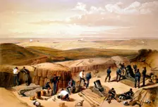 The New Works at the Siege of Sebastapol... Crimean War, 1853-1856. Artist: William Simpson